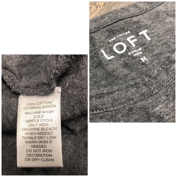Ann Taylor gray top - Picture 3 of 6